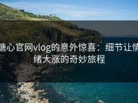 糖心官网vlog的意外惊喜：细节让情绪大涨的奇妙旅程