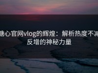 糖心官网vlog的辉煌：解析热度不减反增的神秘力量