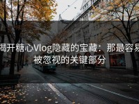 揭开糖心Vlog隐藏的宝藏：那最容易被忽视的关键部分