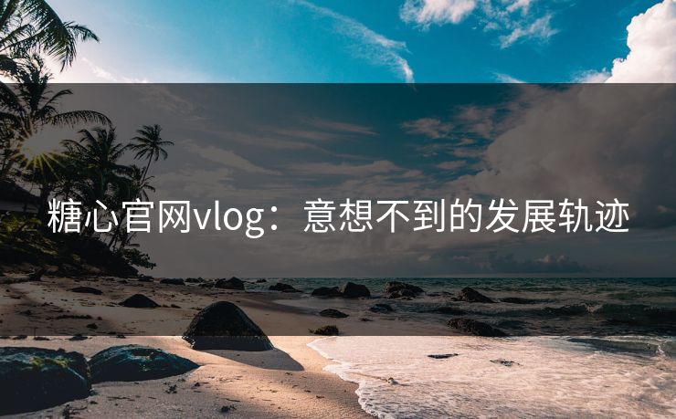 糖心官网vlog：意想不到的发展轨迹