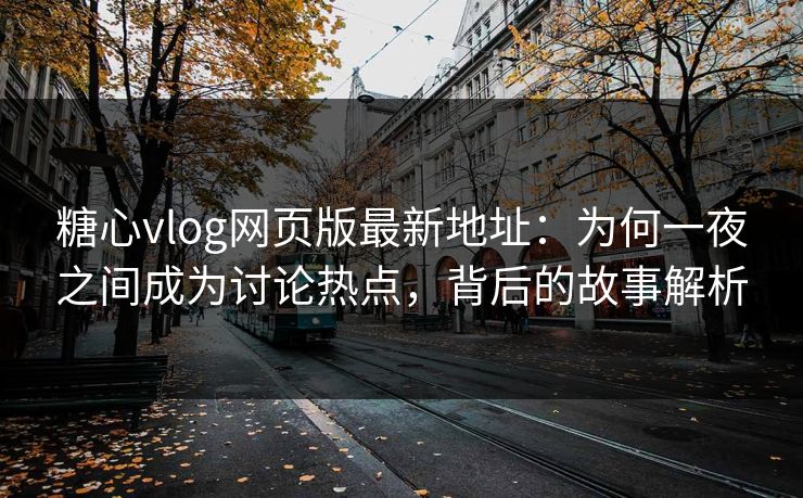糖心vlog网页版最新地址：为何一夜之间成为讨论热点，背后的故事解析
