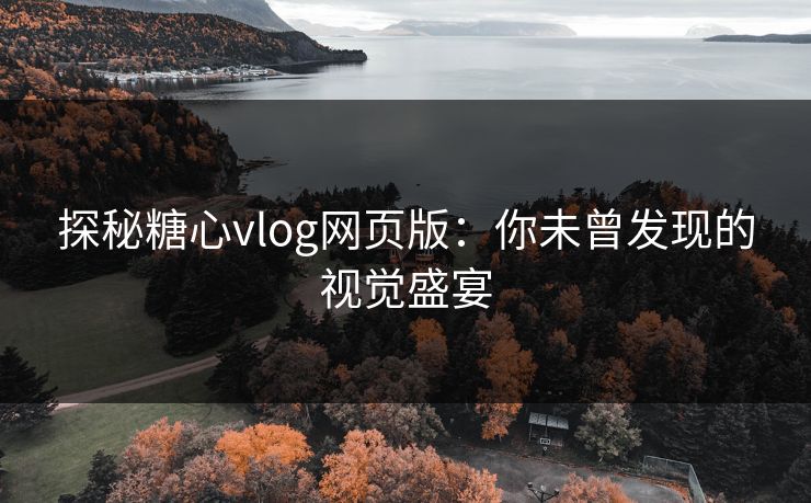 探秘糖心vlog网页版：你未曾发现的视觉盛宴