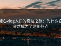 糖心vlog入口的奇迹之旅：为什么它突然成为了网络热点