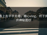 看上去平平无奇，糖心vlog，终于揭开神秘面纱