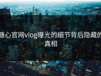 糖心官网vlog曝光的细节背后隐藏的真相