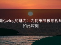 糖心vlog的魅力：为何细节被忽视却如此深刻